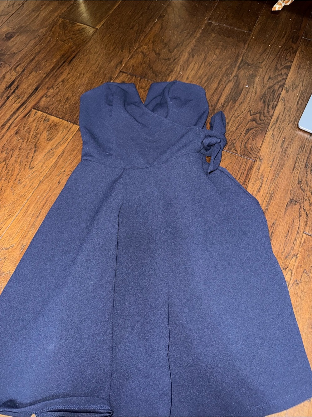 Strapless Navy A-Line Women’s Dress